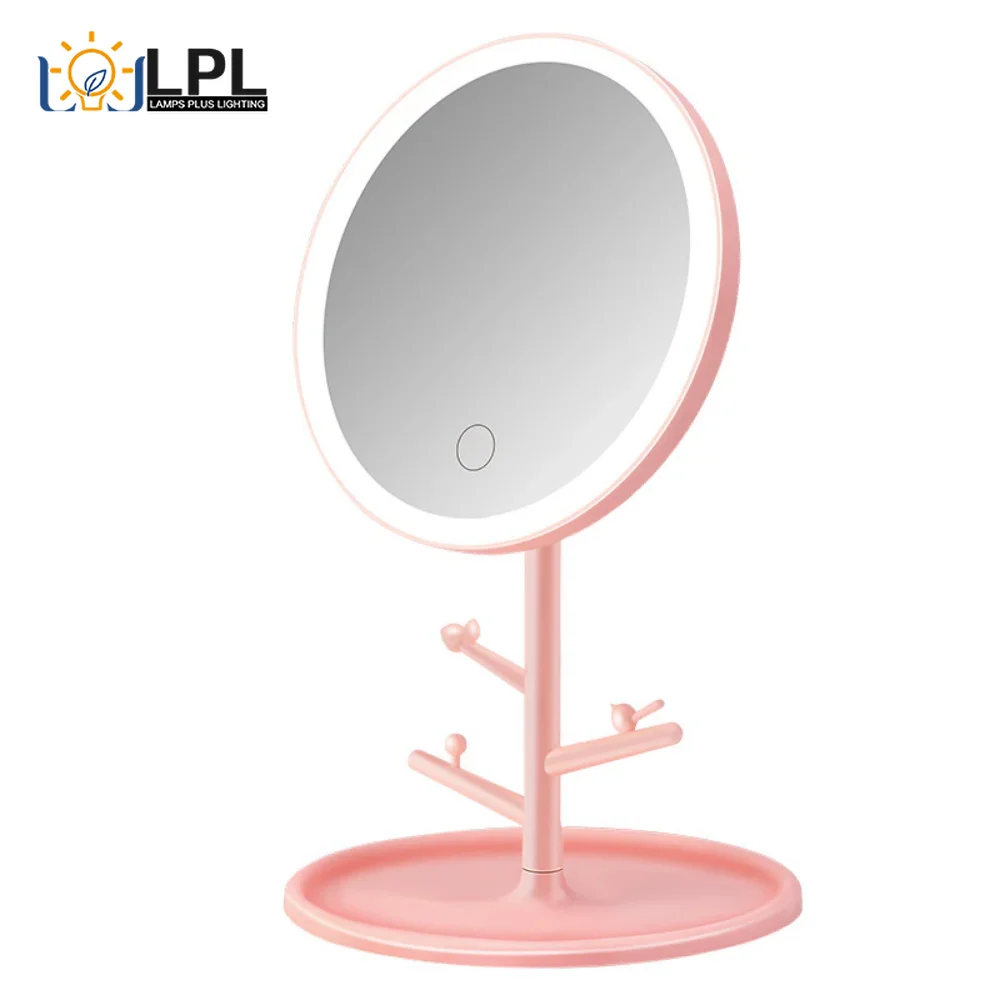 

Mirror Fill Light Makeup Mirror 10 Times Magnification Desktop Makeup Mirror Bathroom Desktop Portable Folding Fill Light