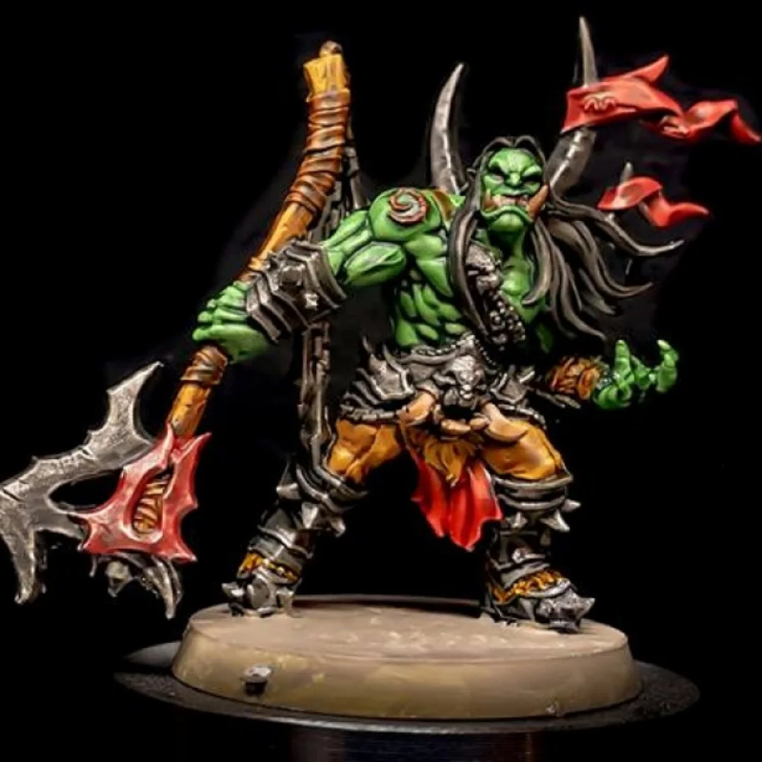 

1/24 Scale Resin Figure Model Kit Orc Warsong Chief Unassembled and Unpainted 3D printing DIY toy 424