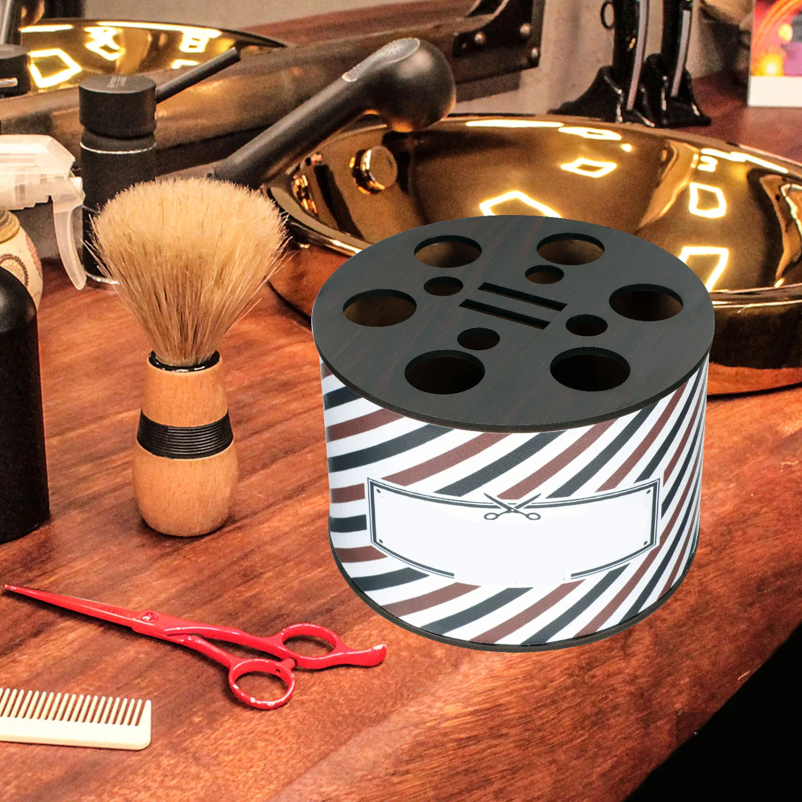 

1Pcs Hair Tools Storage Box Durable Scissors Container for Hairdressing Salon Portable Hair Cutting Tool Organizer