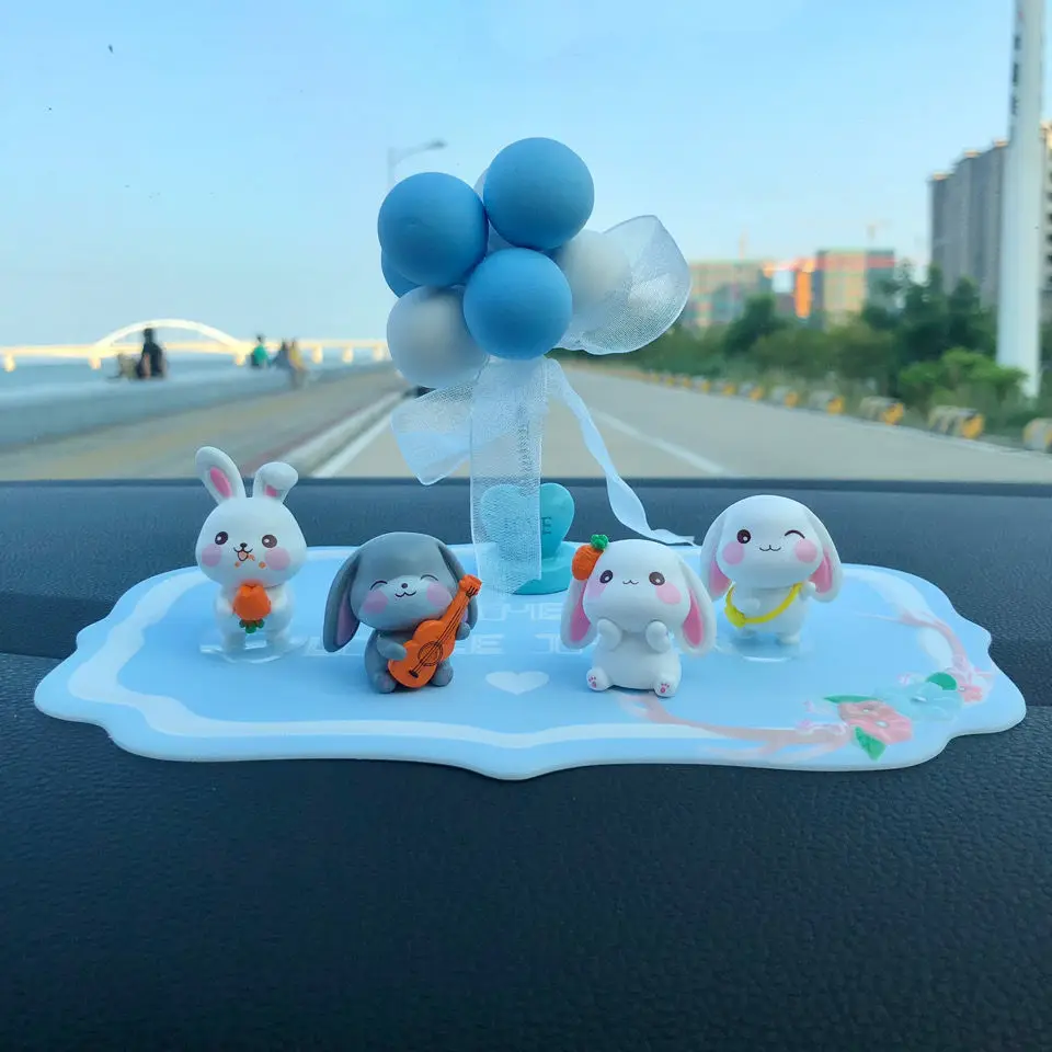 Lovely Couple, Little Rabbit, Car Accessories, Car Center Console Accessories, Car Dolls, Doll Accessories Desk Decoration