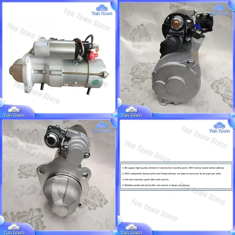 Original Weichai WP6G125E21 Engine Starter Motor for Heavy Duty Diesel Engines for Trucks Buses Construction Equipment