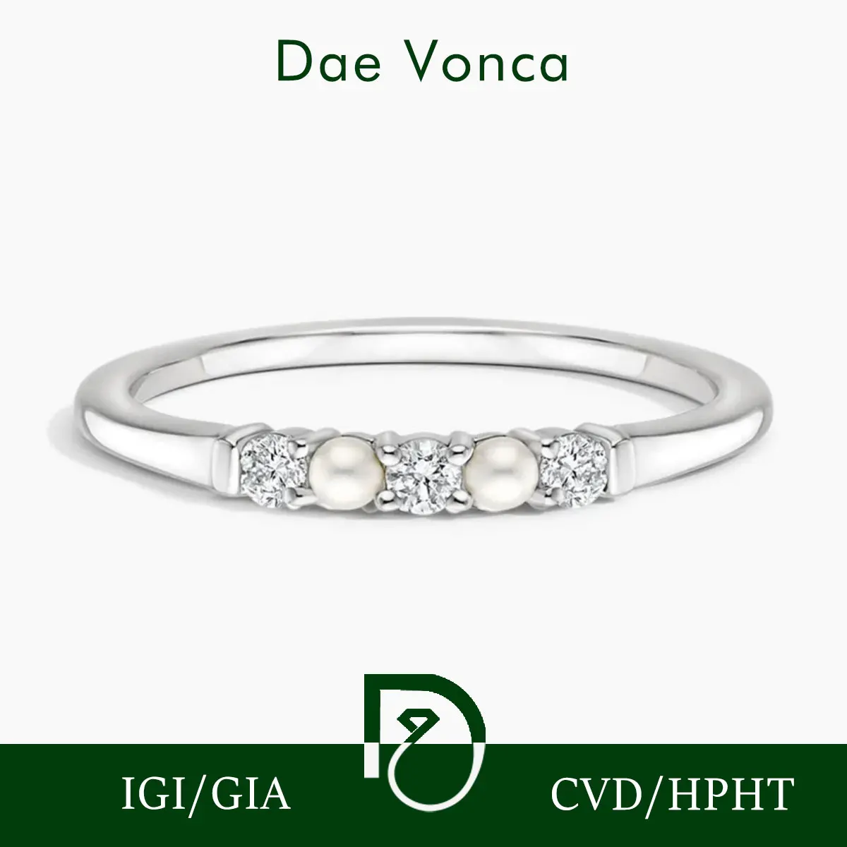 

Элегантное кольцо с бриллиантом из белого золота 18 карат, круглое кольцо с жемчугом и бриллиантом, классическое кольцо с бриллиантом из пяти камней для женщин