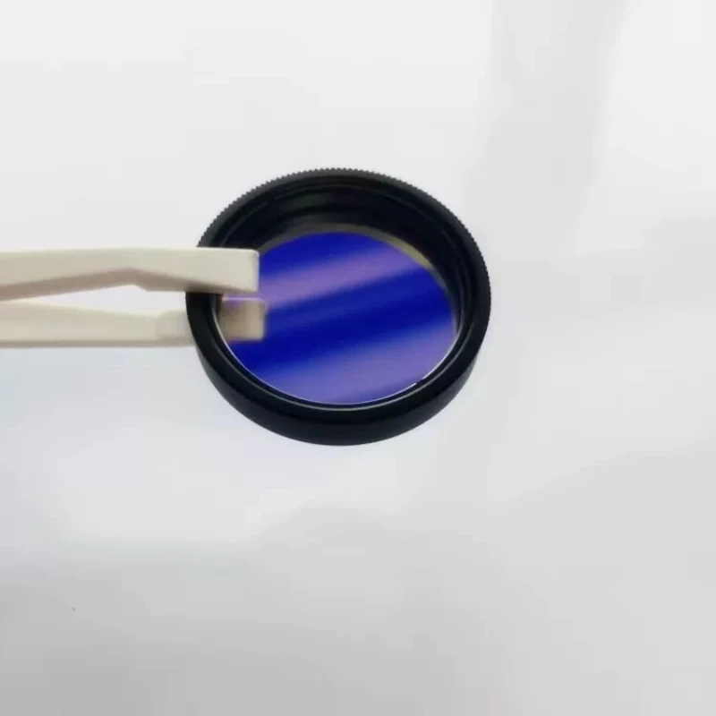 1PCS 24-40.5mm Lenses 450nm Blue Narrowband Bandpass Filter BP450-30K 30nm Bandwidth OD3–OD4 Lens