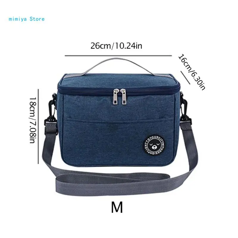 pipi Crossbody Insulated Lunch Bags Thermal Storage Container Cooler Bag