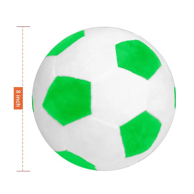 HW-elSoccer Sportball-Wurfkissen, gefülltes weiches Plüschtier für Kleinkinder, Babys, Jungen, Kinder, Geschenk, 20,3 cm L x 20,3 cm B x 20,3 cm H,