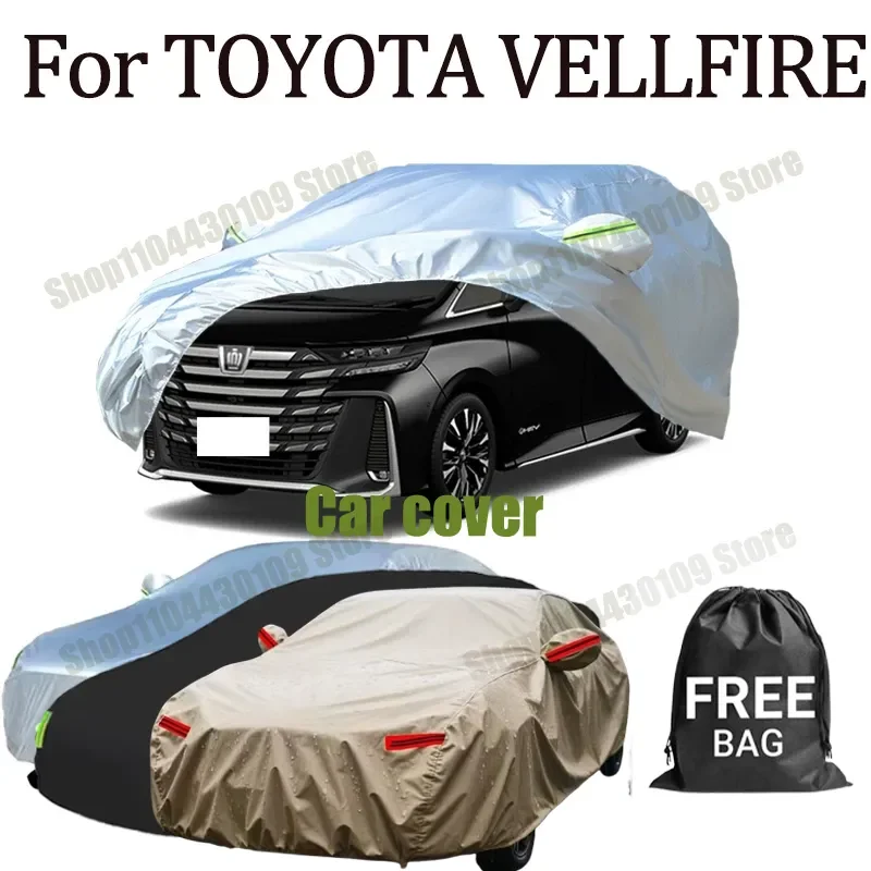 

For TOYOTA VELLFIRE Car Full Car Covers Outdoor Sun Anti UV Rain Snow Dust Protection Oxford Cloth Accessories