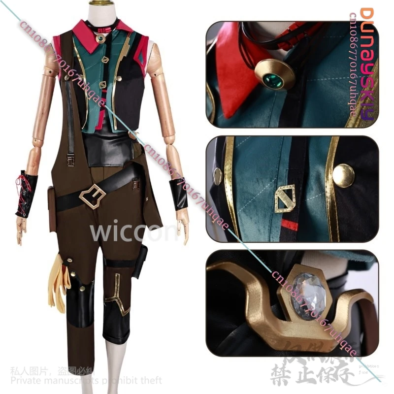 Young Arcane Jinx Powder Cosplay Clothing Uniform Anime Game LoL TV 2 Costume For Woman Girls Halloween Christmas Customized