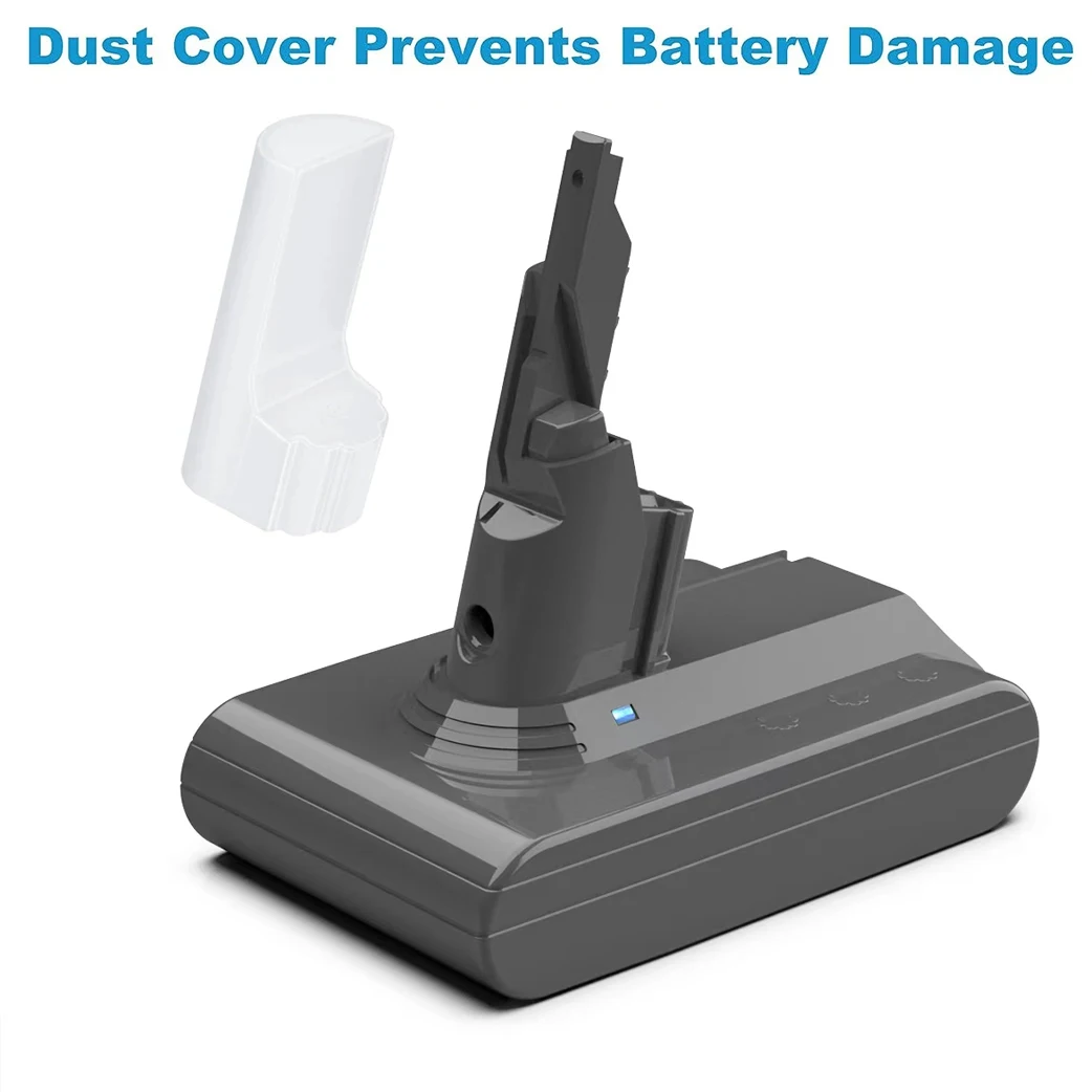 SV11 21.6 فولت 5000mAh/4000mAh بطاريّة ليثيوم قابلة لإعادة الشحن لديسون SV11 V7 منفوش V7 الحيوان V7 الزناد مكنسة كهربائية