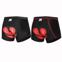 Fualrny-pantalones cortos de ciclismo transpirables para hombre, ropa interior con almohadilla de Gel 5D, a prueba de golpes, para bicicleta de montaña y carretera