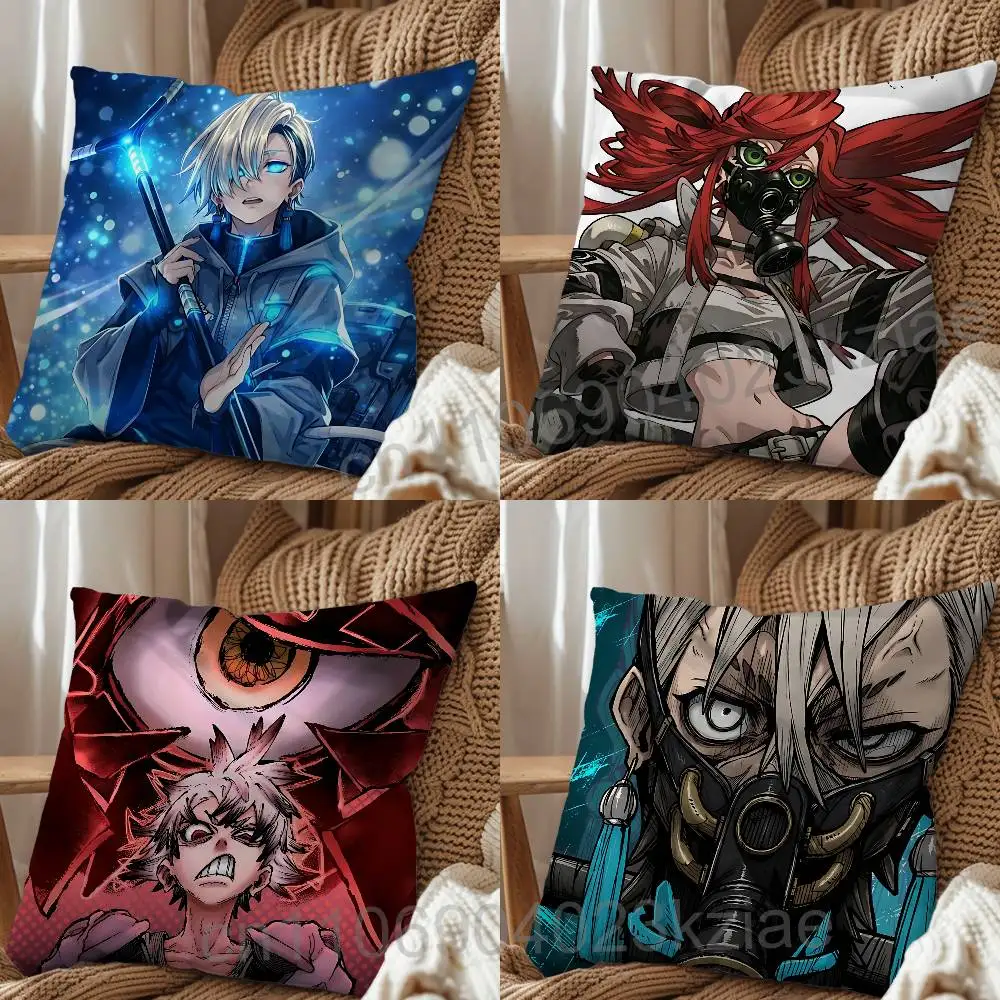 Anime blue Gachiakuta Zanka Nijiku day gift Pillow Case Living Room Sofa Cushion Cover Suitable For Home Bedroom Room custom D