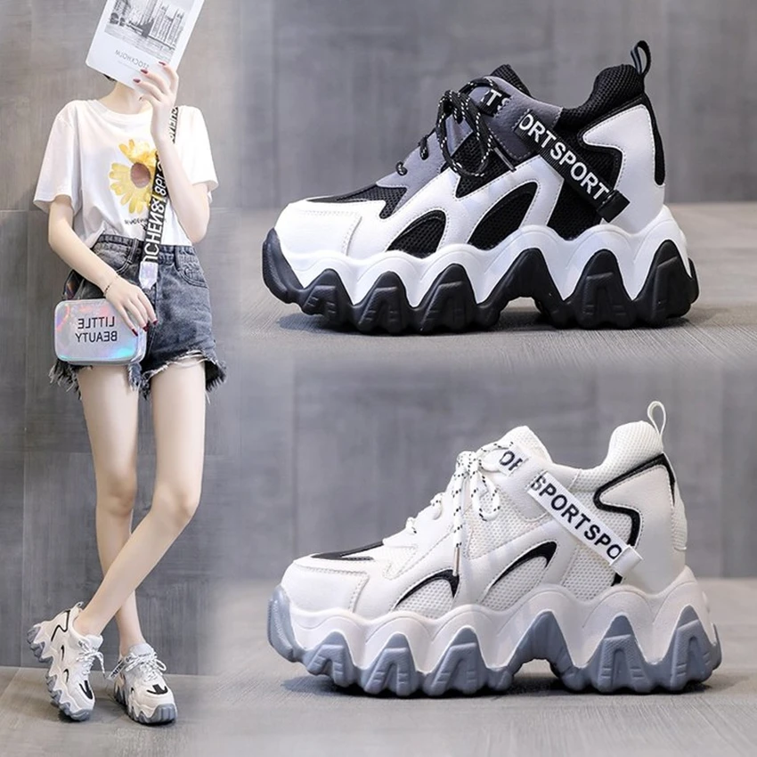 

Brand Design Trendy White Women Dad Shoes Summer Chunky Sneakers Platform Casual Shoes Fashion Women's Sneakers Classic Trainers