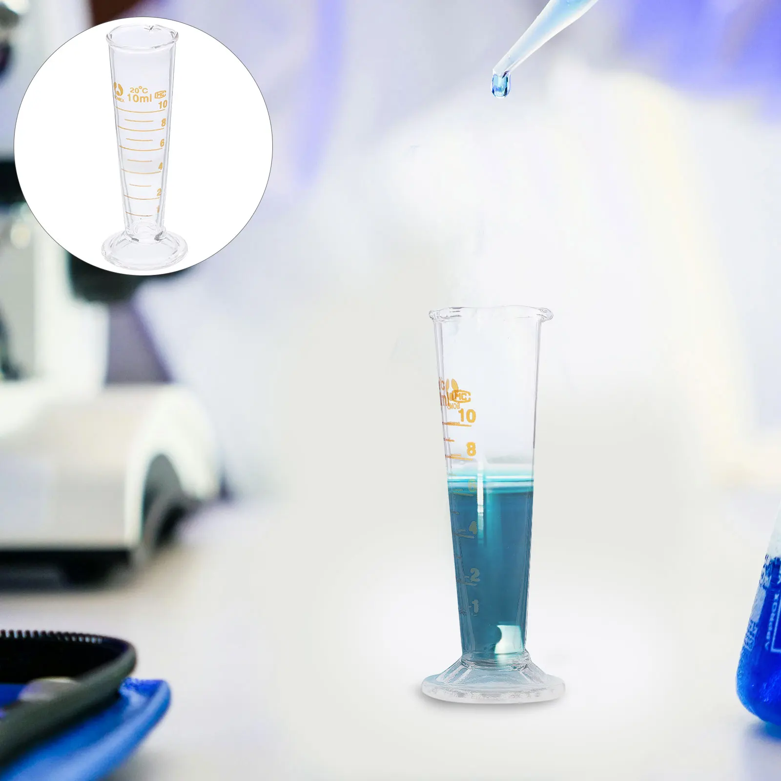 

Graduated Cylinder Cup Laboratory Measuring Cups Triangular Multifunction Small Ml Travel