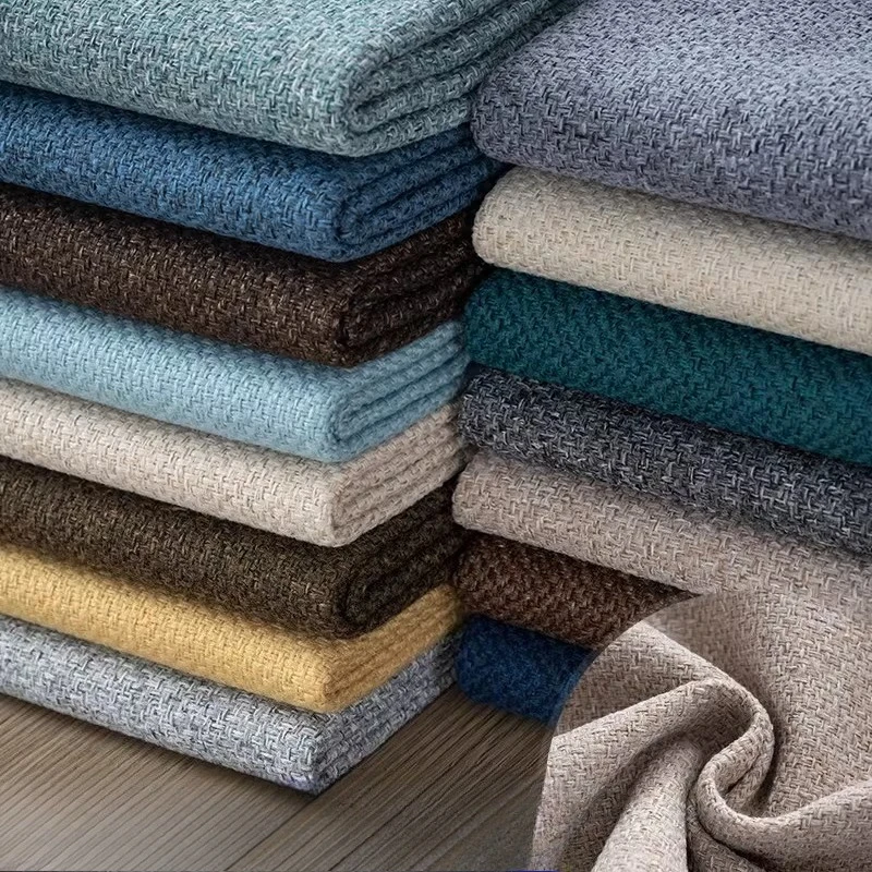

Sofa Fabric Thickened Solid Color Cotton Linen Coarse Fabric DIY Sofa Cover Cushion Soft and Hard Bag Tablecloth Pillow Fabric