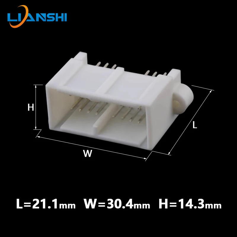 Automotive speed sensor PCB connector board end pin 16-hole plug seat rubber shell sheath with terminal DJ7165-0.6-10/21