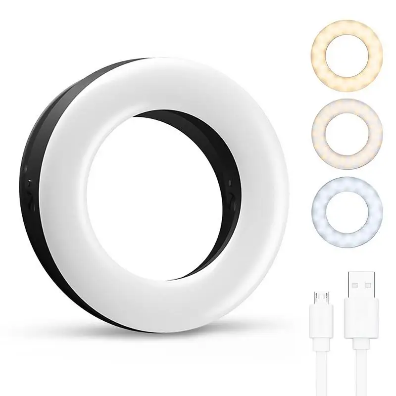 Selfie Ring Light, Photography Fill Light Led Ring Lamp Ringlight for Video Recording Live Broadcast Selfie Led Lamp