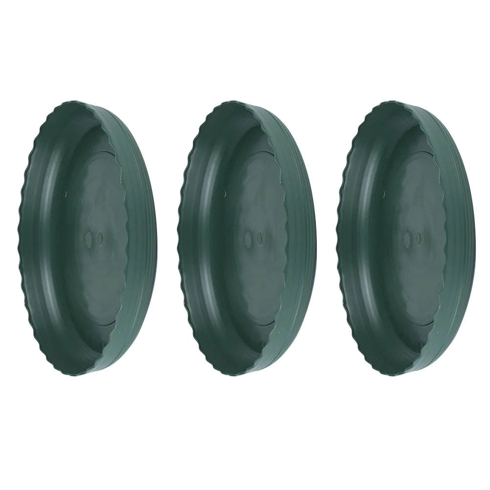 

3pcs Plastic Flower Pot Tray Round Bottom Drip Saucer For Bonsai Succulents Indoor Plants Garden Decor Plant Pots Tray