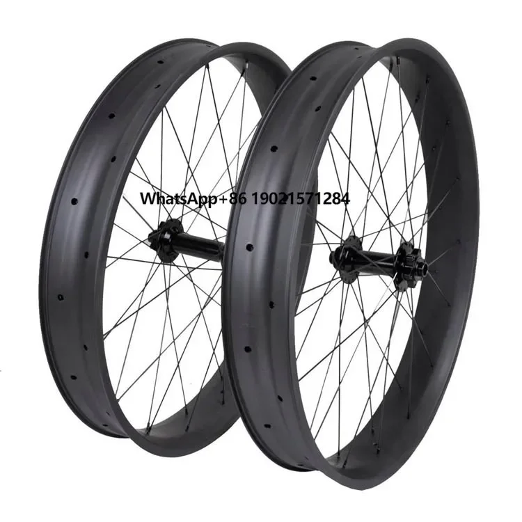 

High End 80mm Width 26 Carbon Fat Bike Wheels