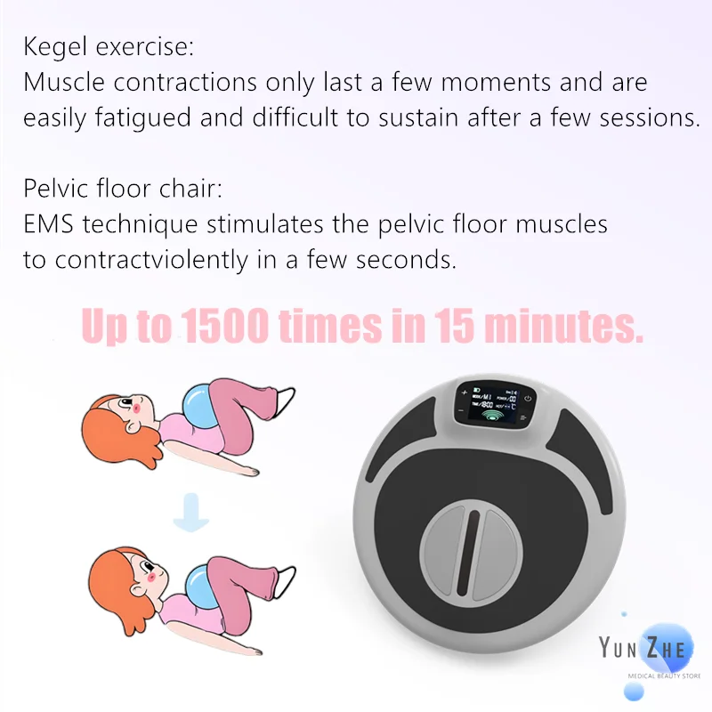 EMS Pelvic Floor Chair Rehabilitation Pelvic Floor Muscle Stimulation Machine EMS Kegel Chair Incontinence Treatment Eevice