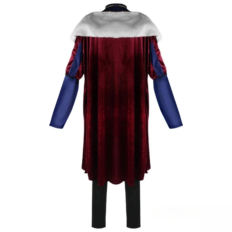 أزياء الملك الملك والملكة التأثيرية ملابس زوجين عتيقة لأداء المسرح وحفلات الهالوين وأعياد الميلاد وحفلات الكرنفال للرجال والنساء