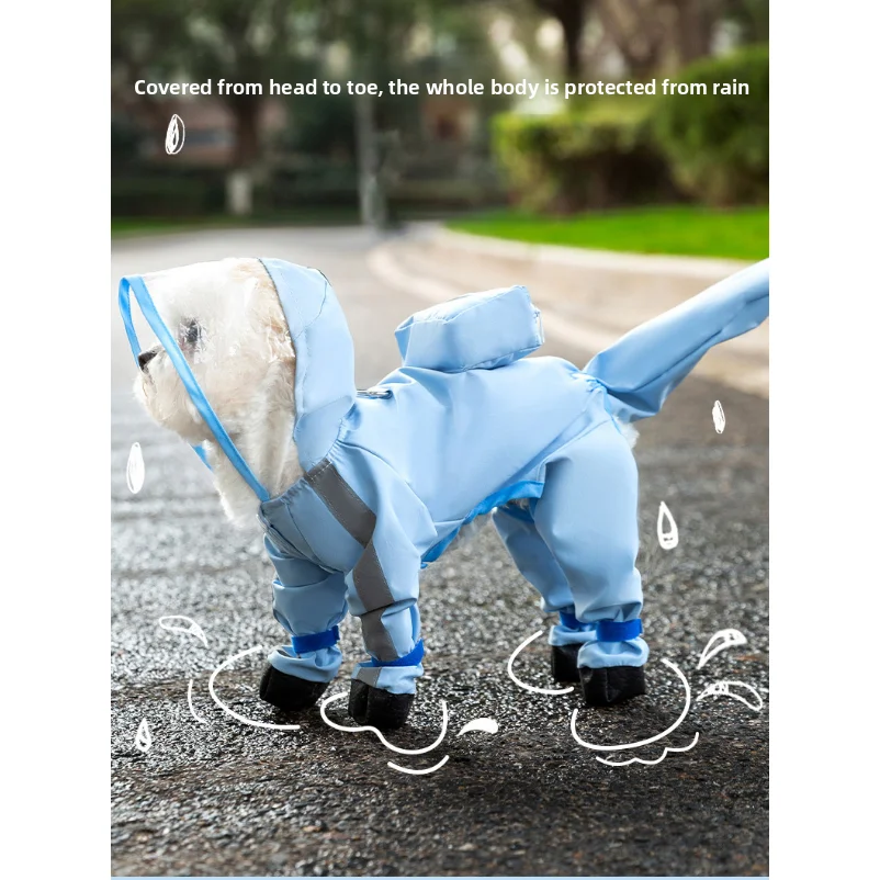 

Dog Raincoat Reflective Waterproof Pet Clothes for Chihuahua Maltese Rain Coat Small Medium Dogs Jumpsuit Raincoat Dogs Overalls