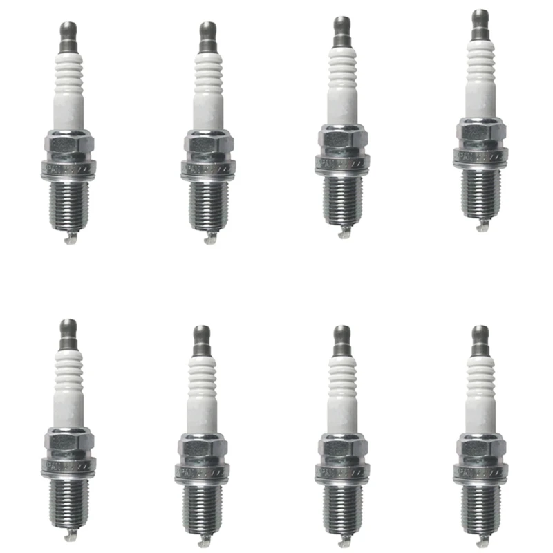 8Pcs Spark Plug Car Accessories Kit LR005253 / IFR5N10 For Land Rover Range Rover RR Sport LR3 4.4L/4.2L V8