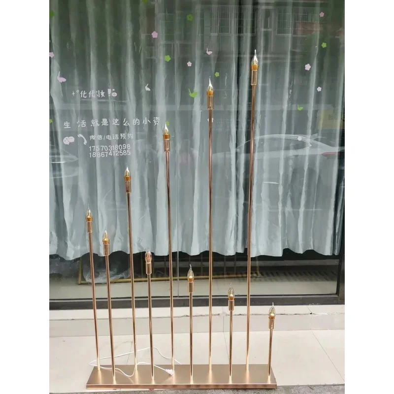 2 Sets Quality Metal Electric Candelabra 10-Heads High for Wedding and Home Decor Centerpiece