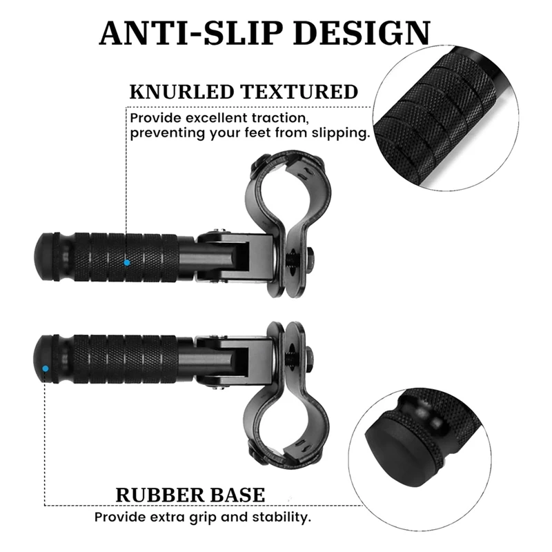 야마하 혼다 스즈키 아프릴리아용 오토바이 풋 페그, 90 도 접이식 풋 페그, CNC 미끄럼 방지 발받침, 범용 M8