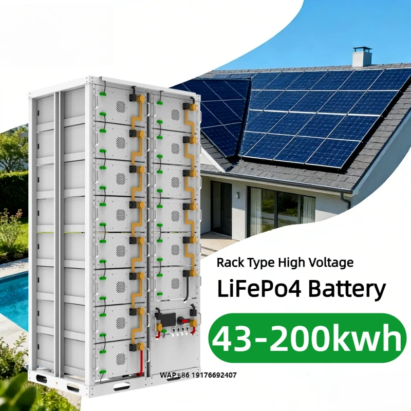 

Lumitech Solar Lithium Battery Rack Type 50KWH 100KWH Rechargeable High Voltage LiFePO4 Batteries