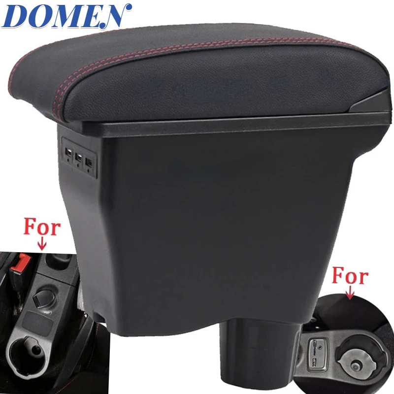 For smart fortwo Armrest For smart forfour Car Armrest box Retrofit parts Interior Storage box 3USB Simple installation