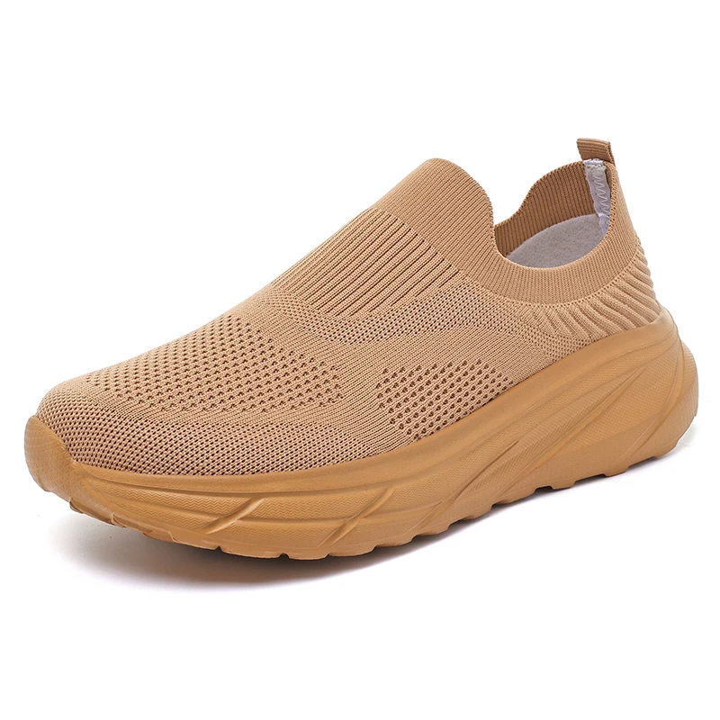 Ultra Light Wide Toe Sock Shoes For Big Feet Men, Breathable Anti-slip Wear-resistant Thick Sole Sports Casual Sneakers Arrival