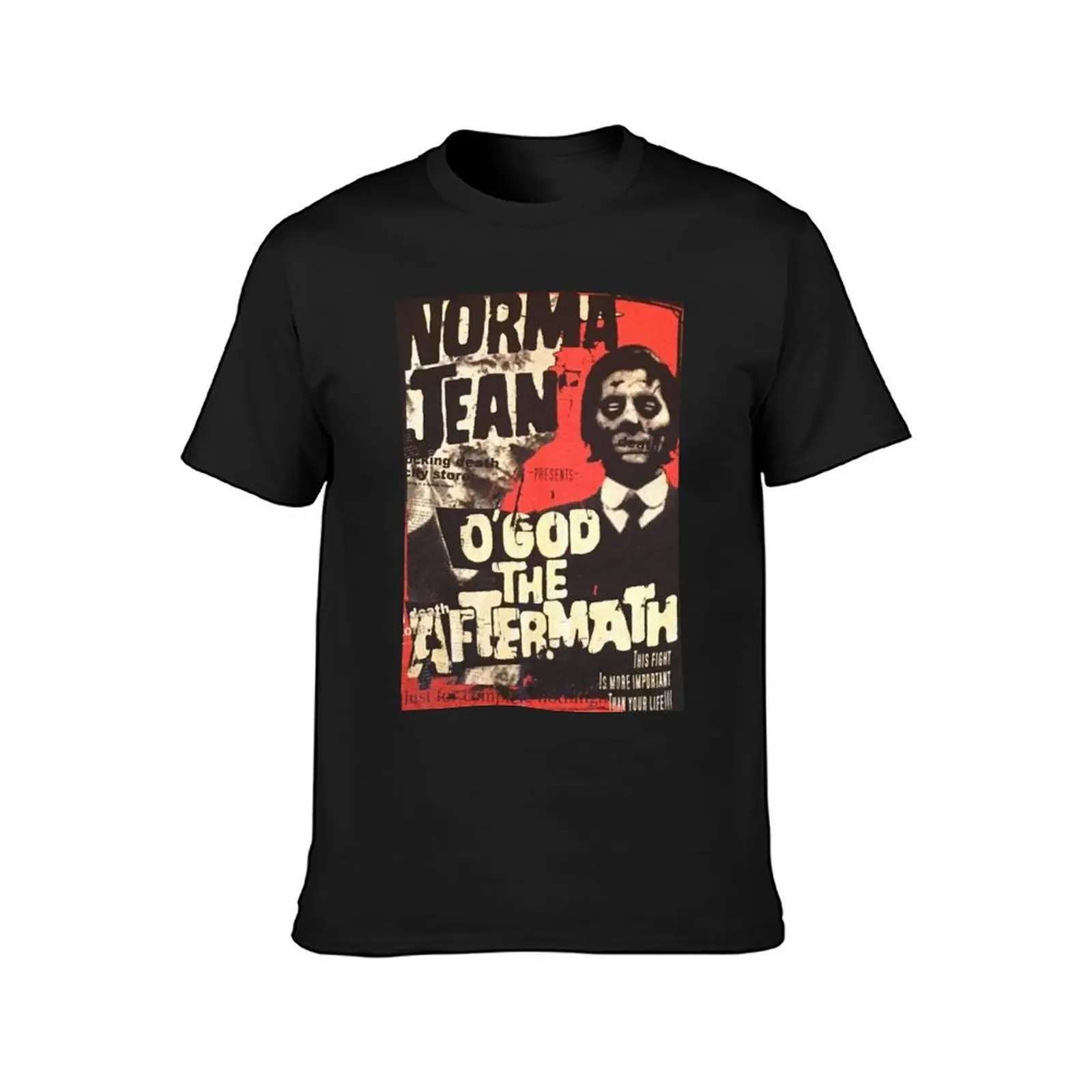 Camiseta de algodão extragrande masculina, norma jean, top verão