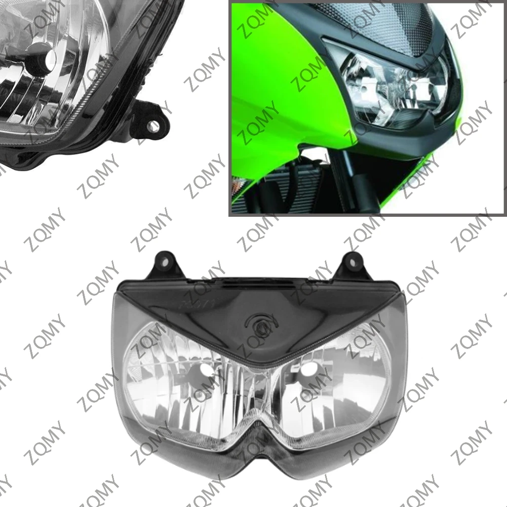 

Передняя фара мотоцикла EX250 2008-2012, корпус фары в сборе для Kawasaki EX-250, 2008, 2009, 2010, 2011, 2012