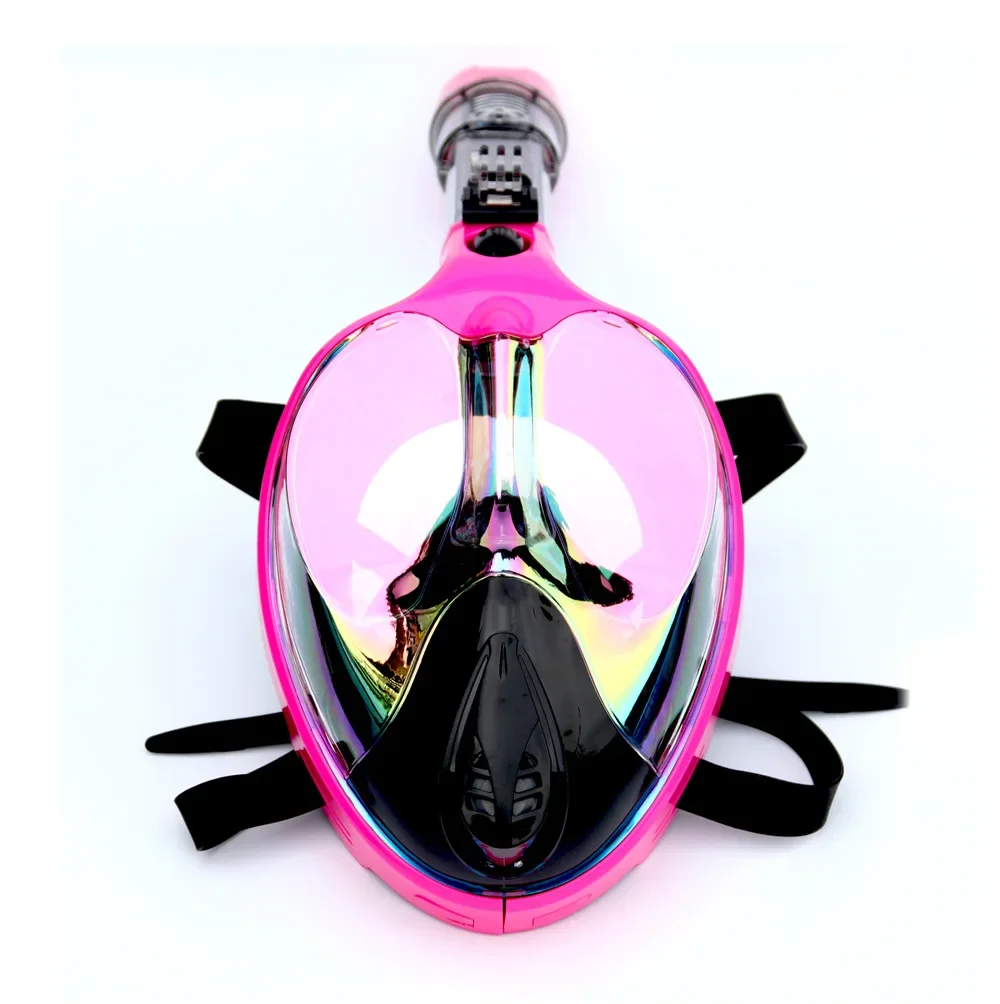 Full dry diving snorkeling mask folding snorkeling mask diving mask electroplating diving