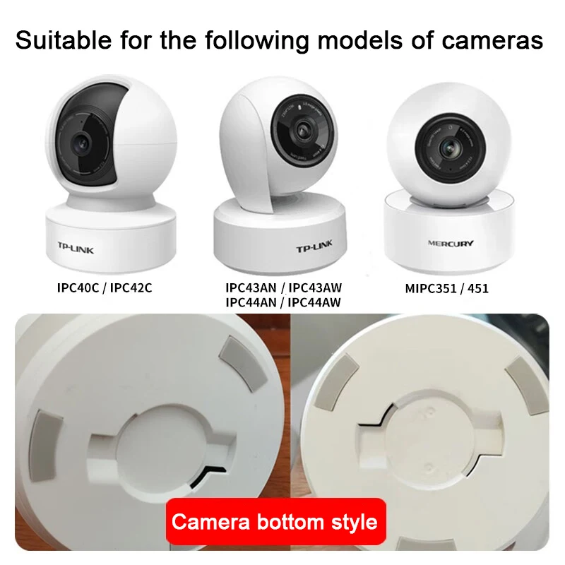 Base per montaggio a parete per telecamera Supporto per telecamera di sicurezza per telecamera per TP-LINK IPC40C/IPC42C MIPC351/451 IPC43AN/IPC43AW IPC44AN/IPC44AW