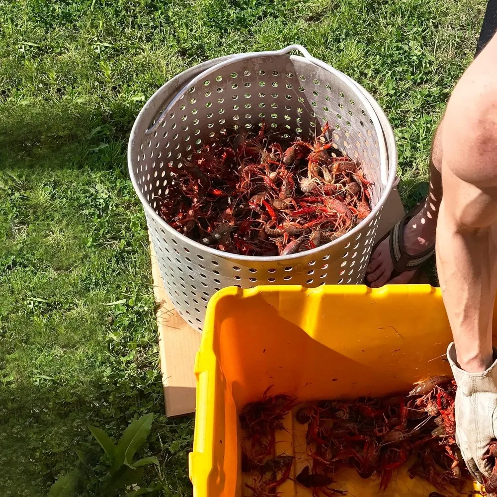 SBK0801 Kit bollente per frutti di mare da 80 Qt con filtro, pentola per bollire frutti di mare all'aperto e cestello con bruciatore a propano da 100.000 BTU