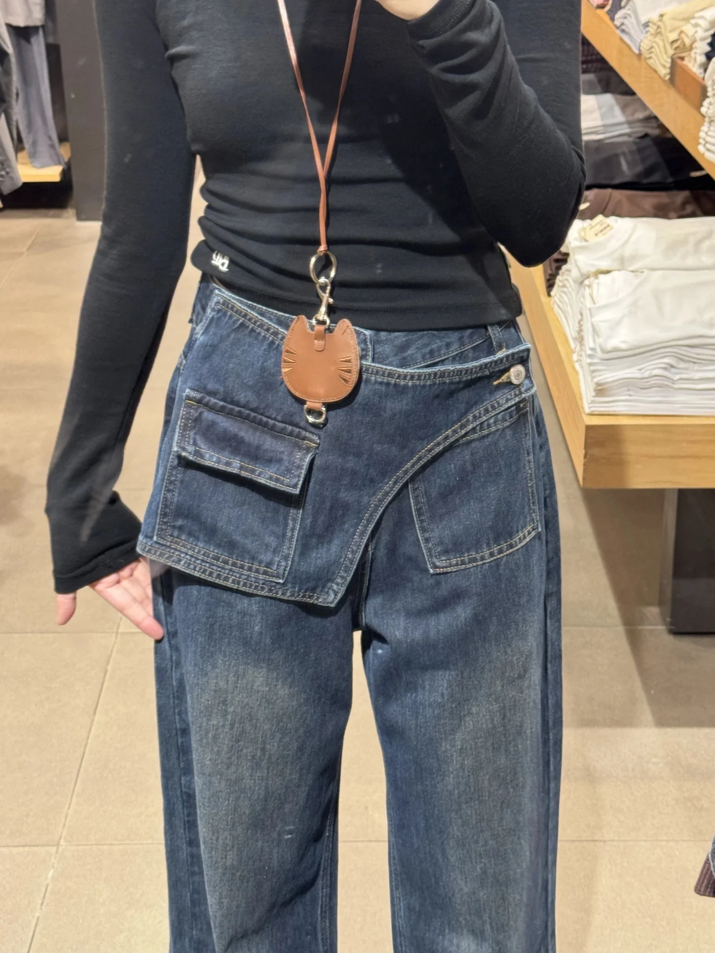 

High Waist Wide Leg American Style Retro Denim Jeans Women's Spring Autumn plus Size Pear Shape Body Loose Straight Leg Trousers