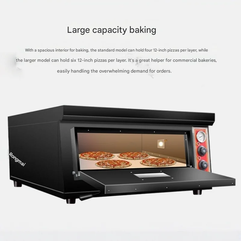 Double Deck Pizza Oven Commercial Power Source  Electric Stone Conveyor Baking Oven for Restaurant