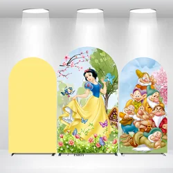 Snow White Baby Shower Birthday Arch Backdrop Cover