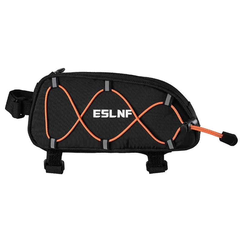 ESLNF Bicycle Bag Rainproof Cycling Top Front Tube Frame Bag Large Capacity MTB Road Bicycle Pannier Black Bicycle Accessories