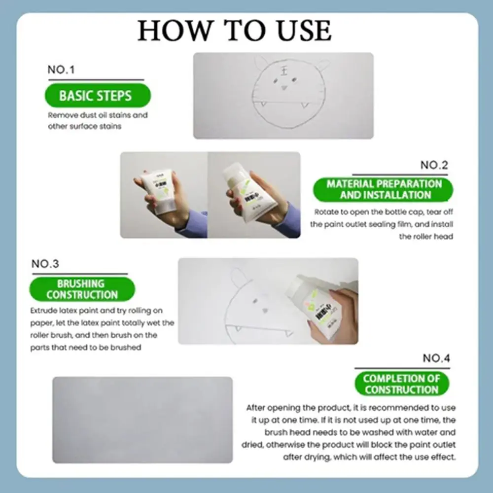 Household Supplies Wall Repair Cream Rolling Brush Brush for Wall Repair Paste Roller Small Rolling Brush Wall Latex Paint