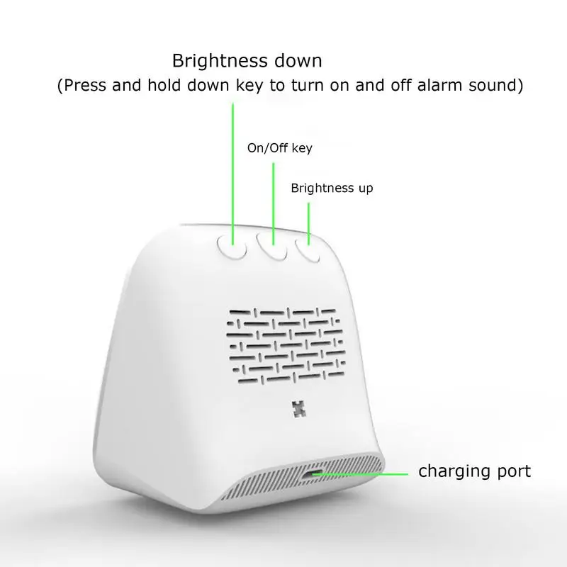 Air Quality Tester USB Charging Air Quality Detector PM2.5 Temperature And Humidity Measurement Tool Real-Time Monitor For Home