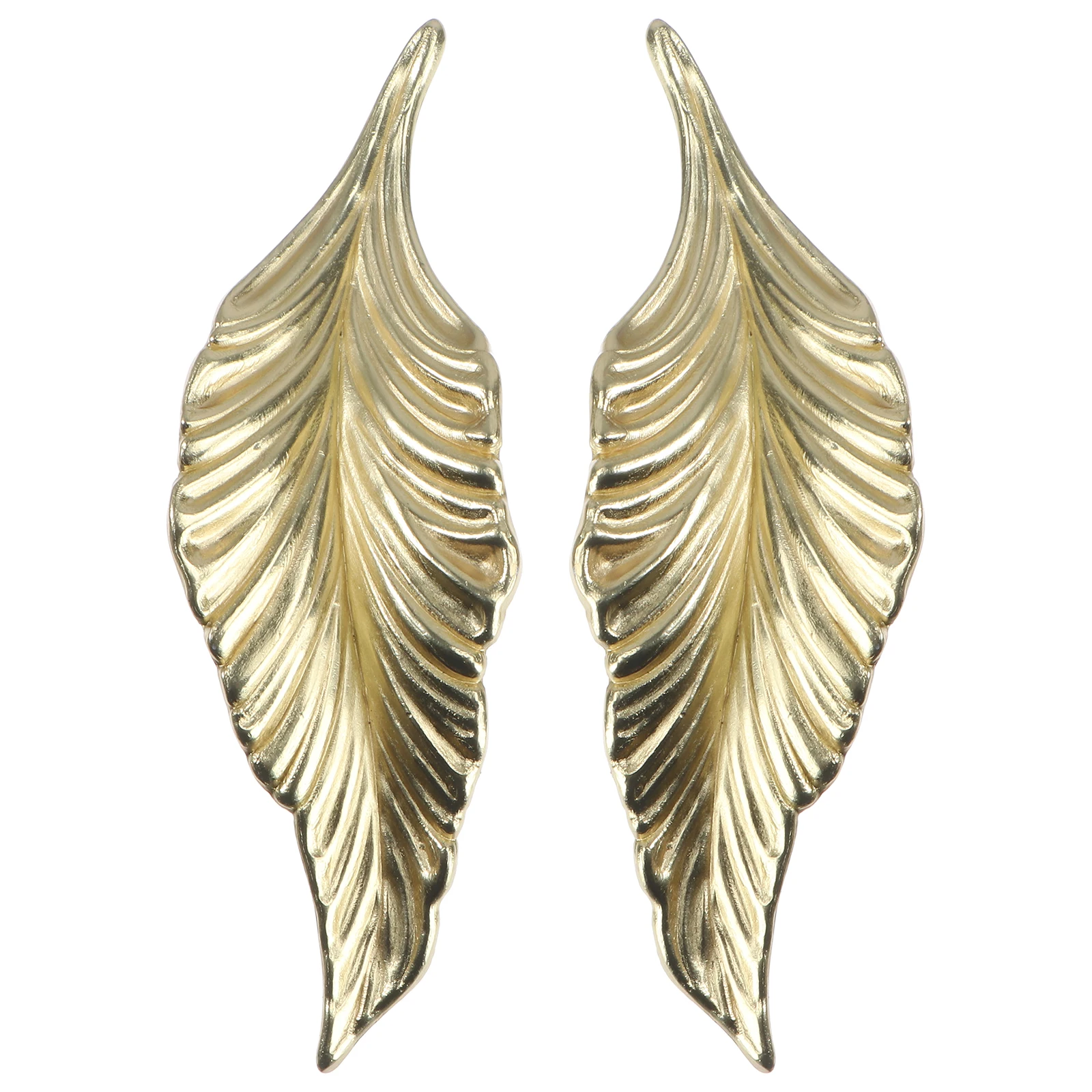 

2 Pcs Cabinet Door Handle Pulls Knob Drawer Zinc Alloy Smooth Edge Stylish Home Supply Furniture Hardware Tree Leaf Pull