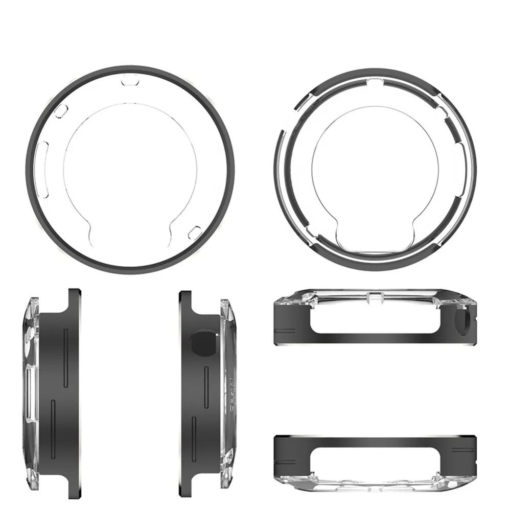 LXYB18B Watch Bezel Protective Case For CMF By Nothing Watch 3 Pro Clear Shockproof Bumper With Screen Protector