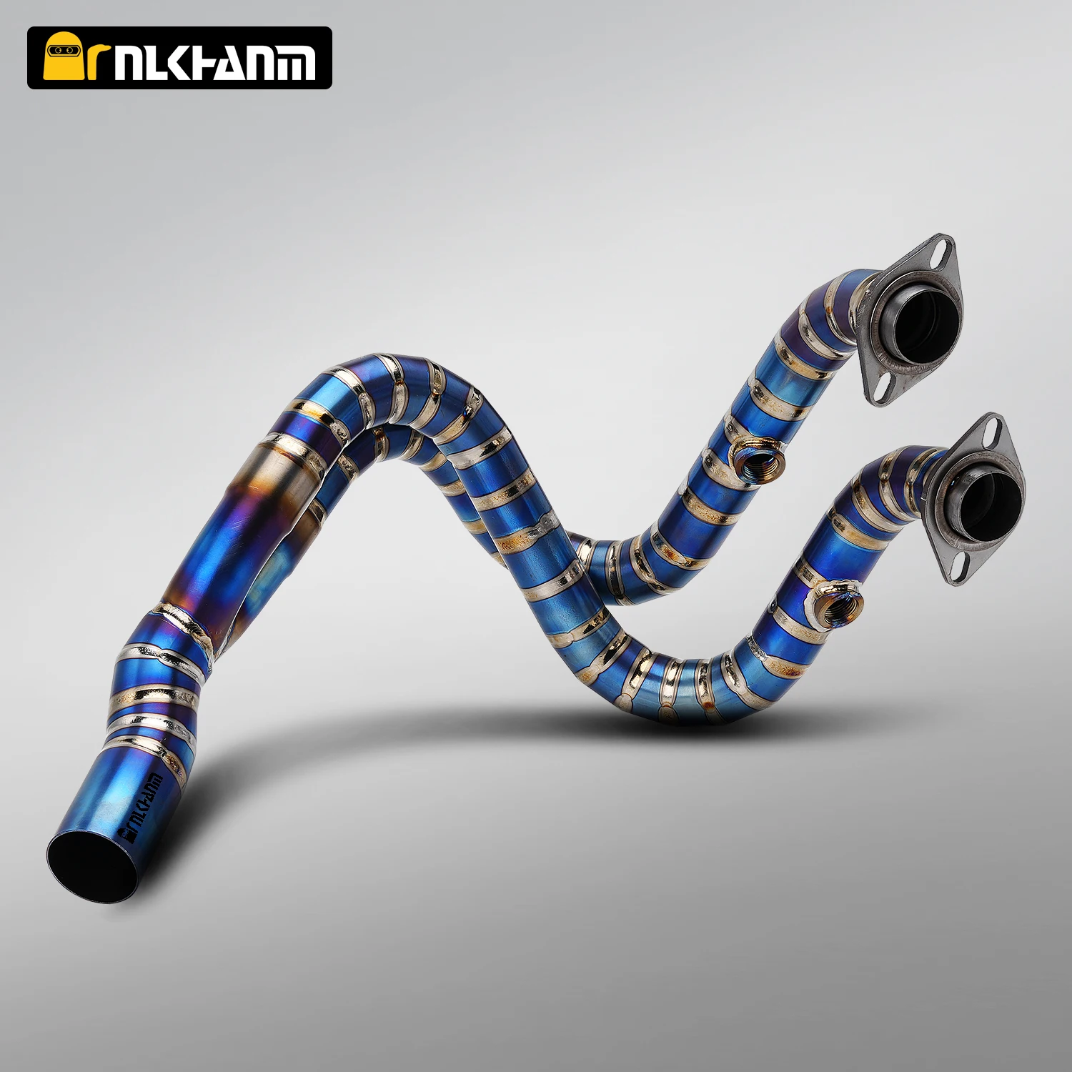 For CFMT 400/650NK motorcycle exhaust system Ti. alloy modification front section for CFMT 400NK 650NK 2016-2021