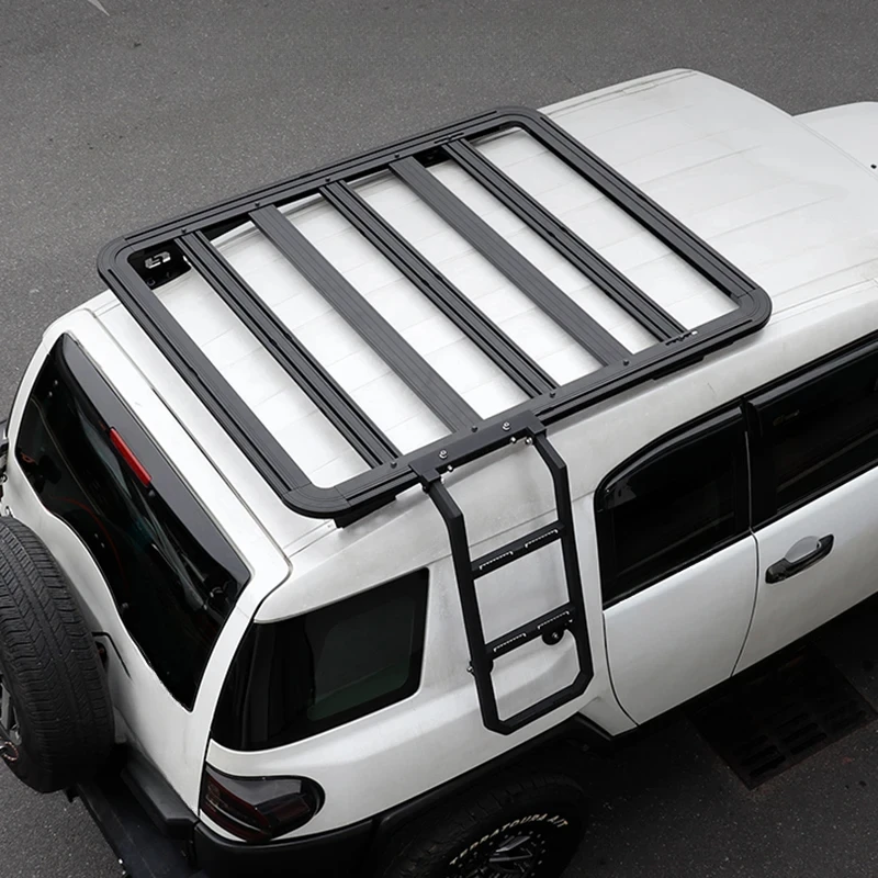 Aluminum Roof Bearing Platform Frame With Access Ladder, Off-Road Exterior Modification Storage Components, 2007-2014 Offroad Ve