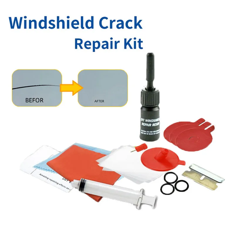 Windshield Repair Kit Crack Repair Glue Car Window Phone Screen Glass Curing Glue Scratch Crack Restore Auto Accessories