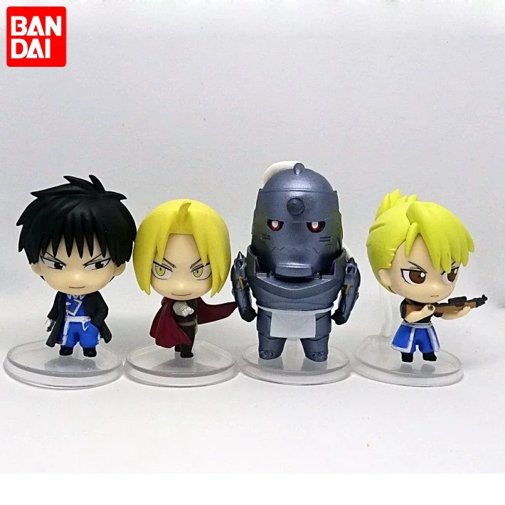 

Bandai Стальной алхимик Мини-фигурки Ролевые игры Игрушки Эдвард Альфонс Рой Коллекционная модная слепая коробка Gashapon Коллекционные предметы