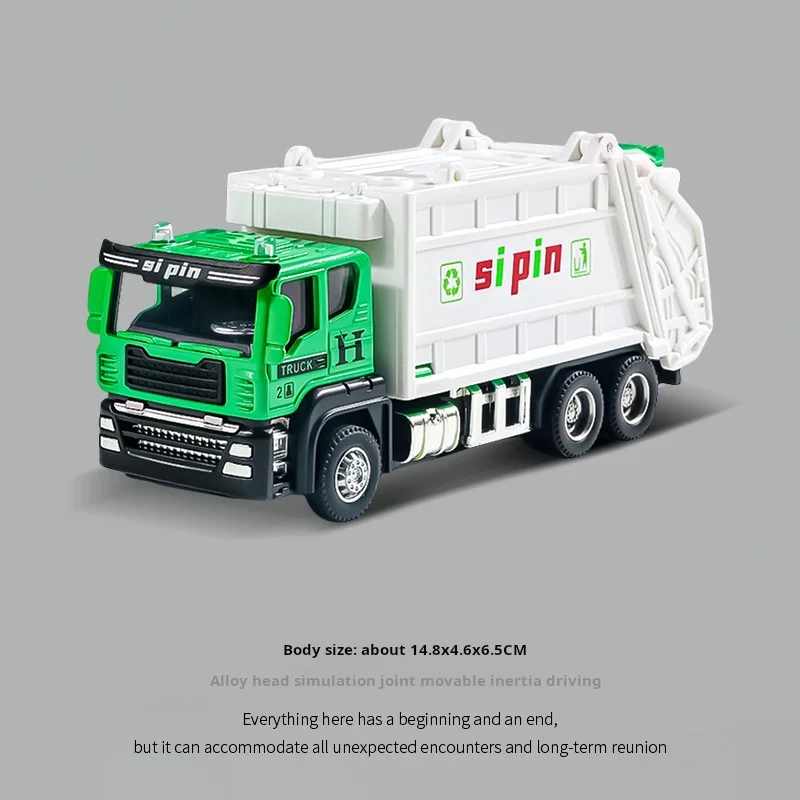

1/64 Alloy Engineering Transport Vehicle Model,Urban Rescue Vehicle,Garbage Truck Toy Wholesale For Children Gift