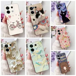 For Xiaomi Redmi Note 13 Pro 5G Case Fashion Butterfly Soft Silicone Phone Back Cover For Redmi Note 13 Note13 Pro Case Funda