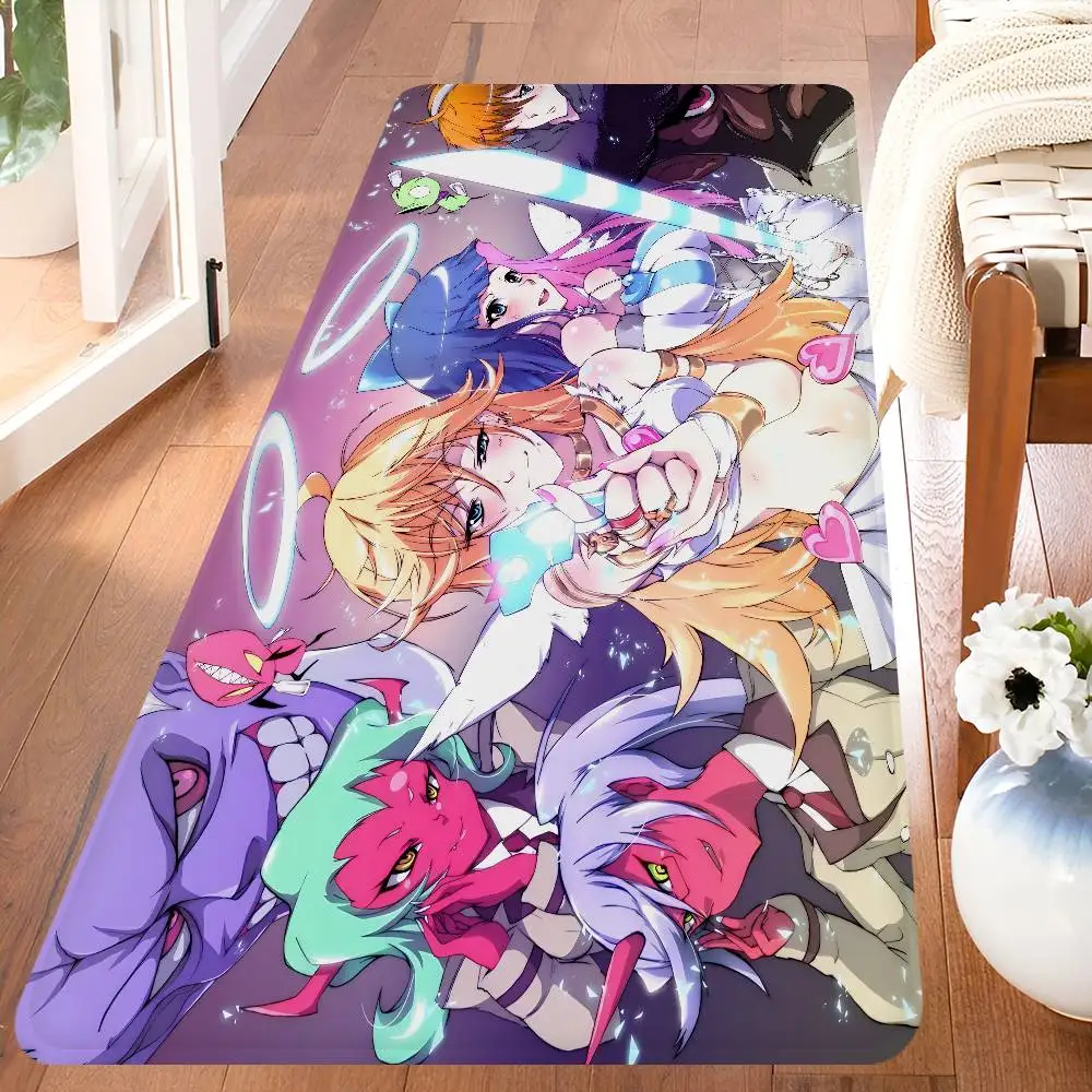 Anime P-panty And S-stockings Bathroom Mat Anti-slip Absorb Water Long Strip Cushion Bedroon Mat Welcome Doormat